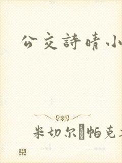 公交诗晴小说封面