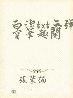 白洁txt无弹窗笔趣阁