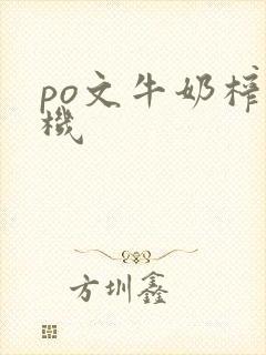 po文牛奶榨汁机封面