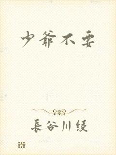 少爷不要