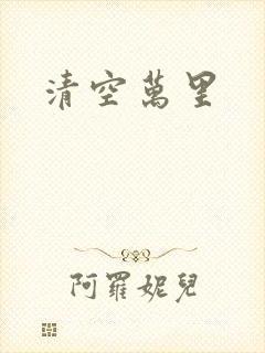 清空万里封面