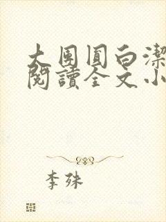 大团圆白洁免费阅读全文小说封面