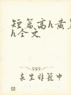 短篇高h黄暴辣h全文