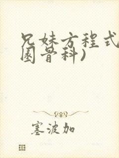 兄妹方程式(校园骨科)
