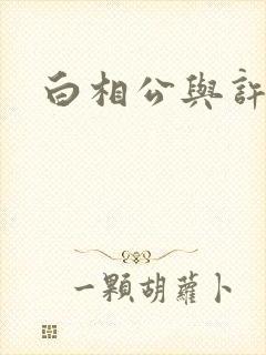 白相公与许娘子封面