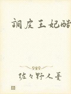 调皮王妃酷王爷