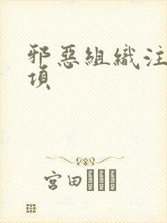 邪恶组织注意事项