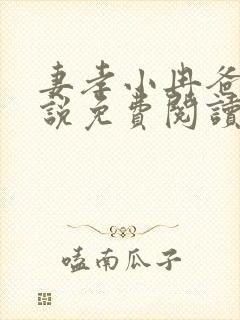 妻孝小冉爸爸小说免费阅读