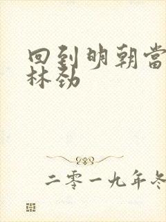 回到明朝当王爷林劲