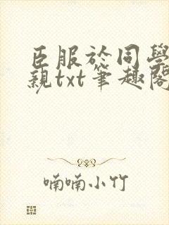 臣服于同学的母亲txt笔趣阁