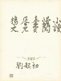 杨辰秦惜小说全文免费阅读最新