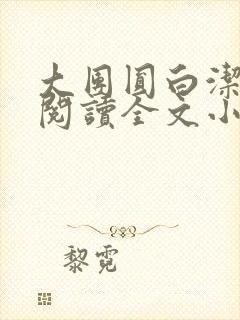 大团圆白洁免费阅读全文小说