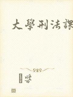 大学刑法课