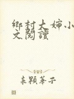 乡村大婶小说全文阅读