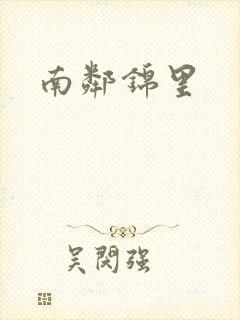 南邻锦里封面