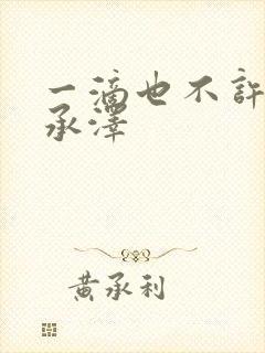 一滴也不许漏魏承泽封面
