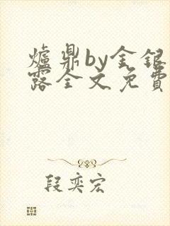 炉鼎by金银花露全文免费阅读笔趣阁