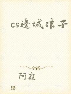 cs边城浪子封面