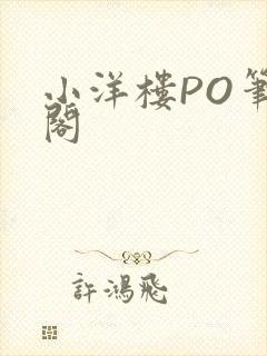 小洋楼PO笔趣阁