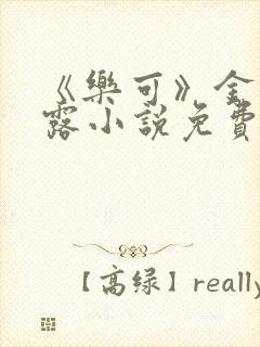 《乐可》金银花露小说免费在线阅读封面