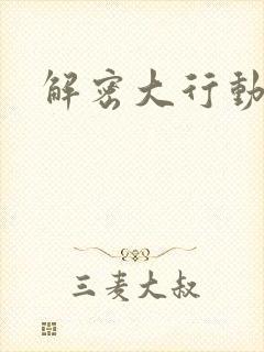 解密大行动