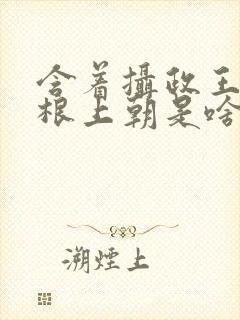 含着摄政王的紫根上朝是啥小说
