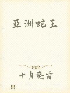 亚洲蛇王封面