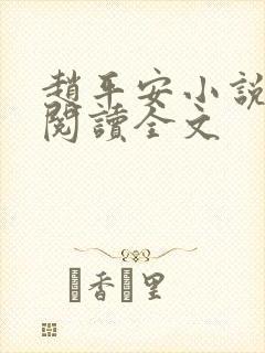 赵平安小说免费阅读全文
