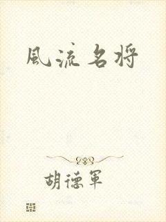 风流名将封面