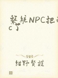系统NPC把我c了