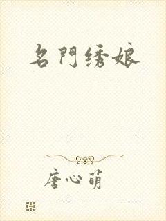 名门绣娘封面