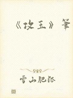 《攻玉》笔趣阁