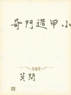 奇门遁甲小说