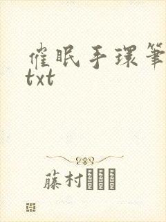 催眠手环笔趣阁txt封面