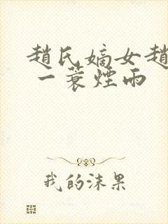 赵氏嫡女赵姝玉 一蓑烟雨封面