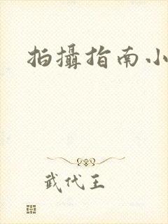 拍摄指南小说封面