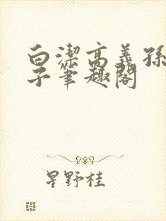 白洁高义孙倩东子笔趣阁封面