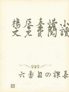 杨辰秦惜小说全文免费阅读最新
