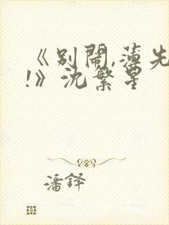 《别闹,薄先生!》沈繁星封面