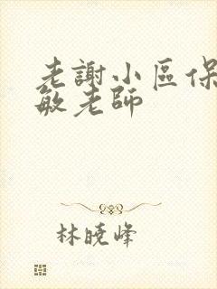 老谢小区保安赵敏老师封面