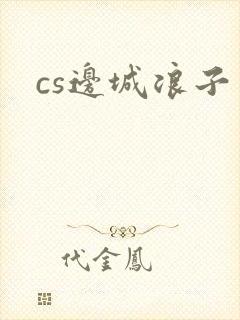 cs边城浪子封面