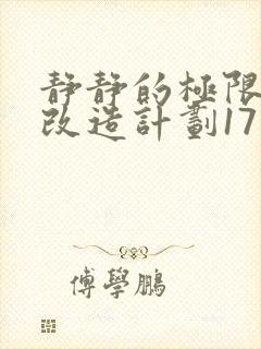 静静的极限自我改造计划17