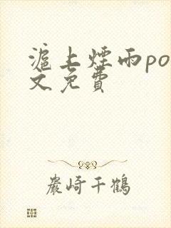 沪上烟雨po全文免费封面