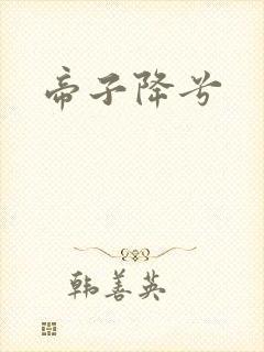 帝子降兮封面
