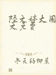 陆文婷大团圆全文免费