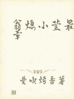 翁熄小莹最新节章