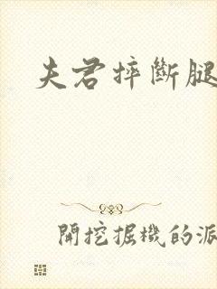 夫君摔断腿后封面