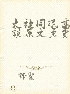 大被同眠高粱小说原文免费阅读