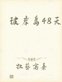 彼岸岛48天后封面