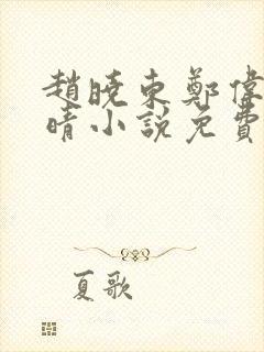 赵晓东郑伟吴雪晴小说免费阅读